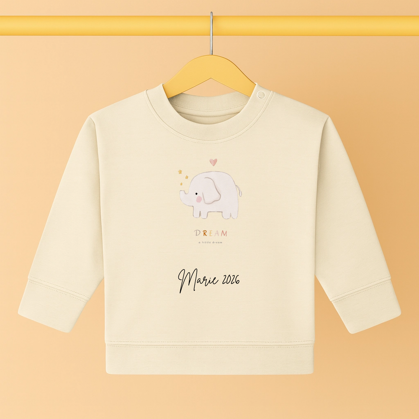Baby-Pullover mit Little One Motiv  - Baby Organic Sweatshirt