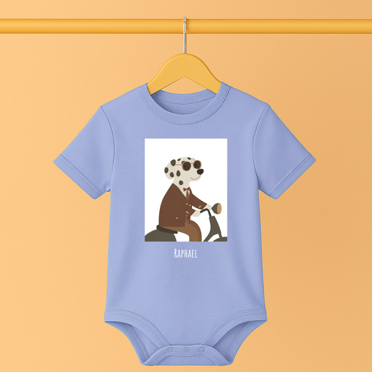Retro trifft Babykleidung - Personalisierter Baby Body