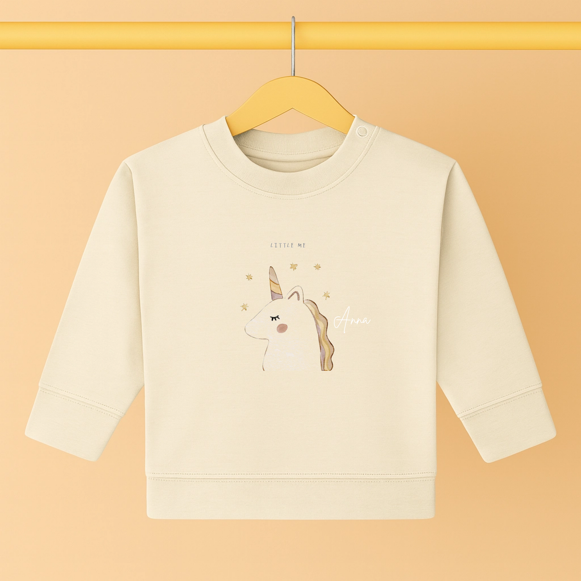 Personalisierter Baby Pullover mit Little One Motiv und Namen