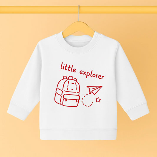 Baby Sweatshirt Daily - Rotes Mama Date Design